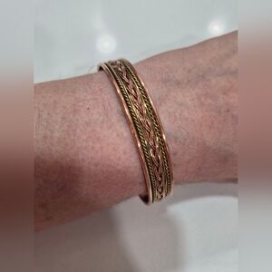 Elegant Copper Braid Bracelet